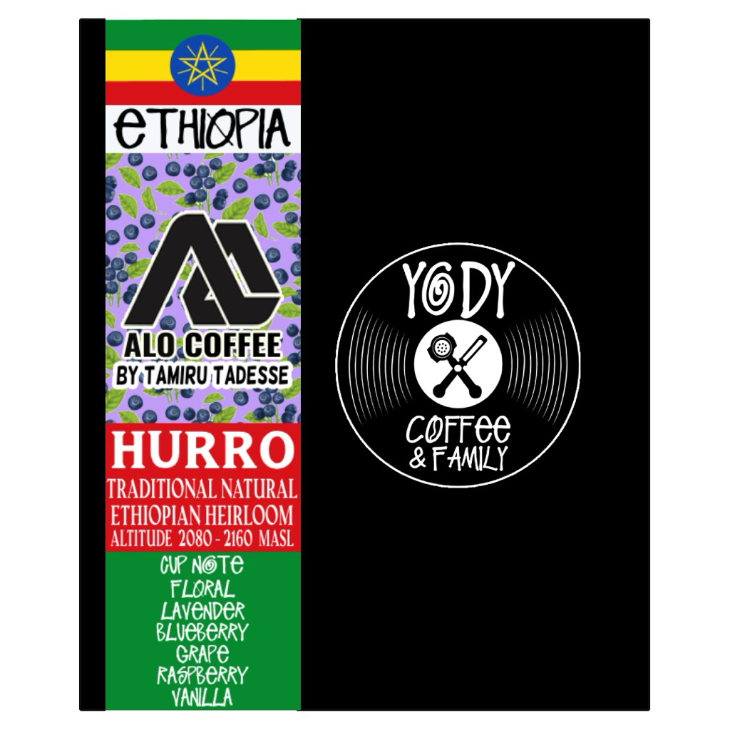 Ethiopia 🇪🇹”Hurro” Natural ALO Coffee by Tamiru Tadesse กาแฟเอธิโอเปีย อาโลคอฟฟี่ ฮูโล เนเชอรัล
