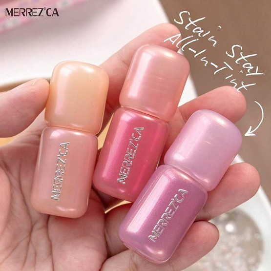 ลิปทิ้นท์ Merrezca สเตน สเตย์ ออล-อิน-ทิ้นท์ Stain Stay All-in-Tint เนื้อเจล กันน้ำ 5ml สีแน่น ราคา ถูกที่สุด ดีลบีเคเค แกลเลอรีภาพที่ 3