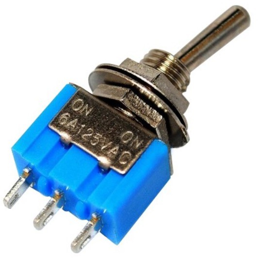 สวิตซ์โยก (MTS-103) 3 ทาง (ON-OFF-ON) 3 ขา 6A 125VAC