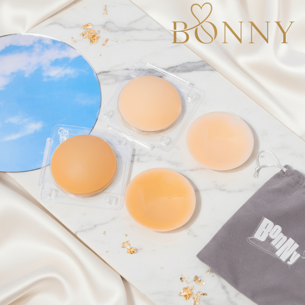 Bonny ซิลิโคนปิดจุก เกรดPremium ติดแน่น กาวเหนียวพิเศษ กันน้ำ แบบกาว/แบบสูญญากาศ ใช้ซ้ำได้หลายรอบ