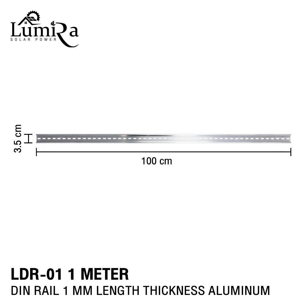 LUMIRA รางปีกนก Din Rail 1mm.Thickness Aluminum รุ่น LDR-01 1METER ผลิตจากอลูมิเนียมคุณภาพสูง