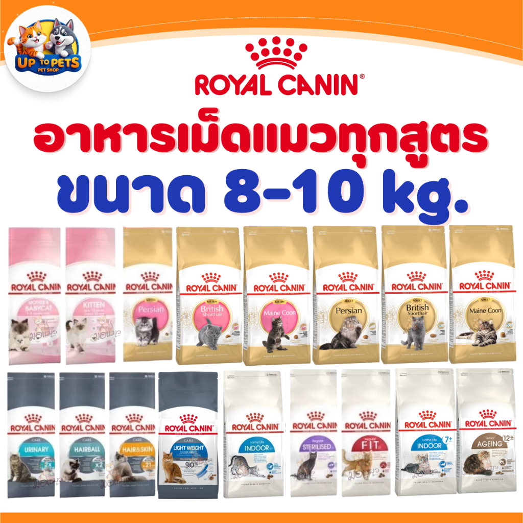 [ 10 Kg. ]s Royal canin ทุกสูตร รอยัล คานิน อาหารเม็ดแมว สำหรับแมวทุกช่วงวัย ทุกสายพันธ์ุ ส่งไวมาก !!!