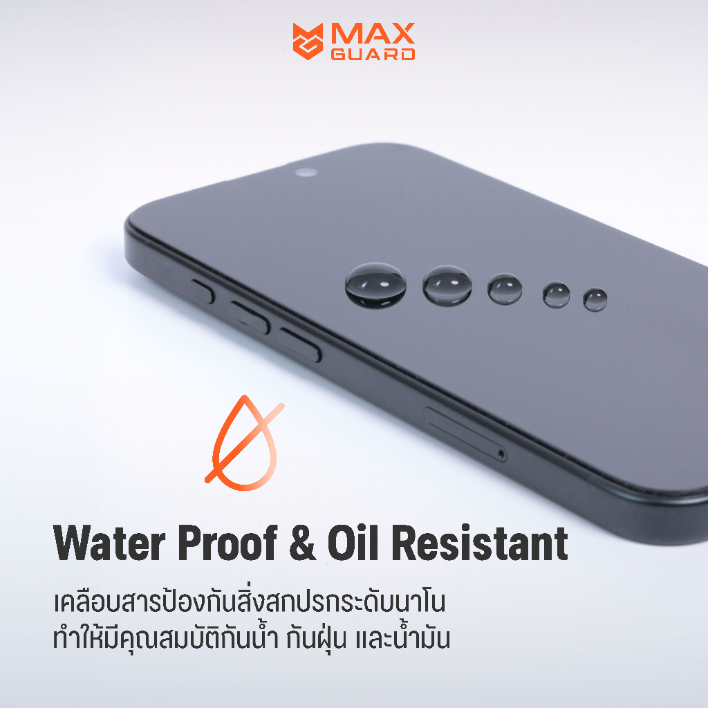 Max Guard ฟิล์มกระจกกันรอย iPhone 17 ทุกรุ่น [Ultra Thin Privacy] แบบกันมอง ขอบบาง เต็มจอ - รูปที่ 5