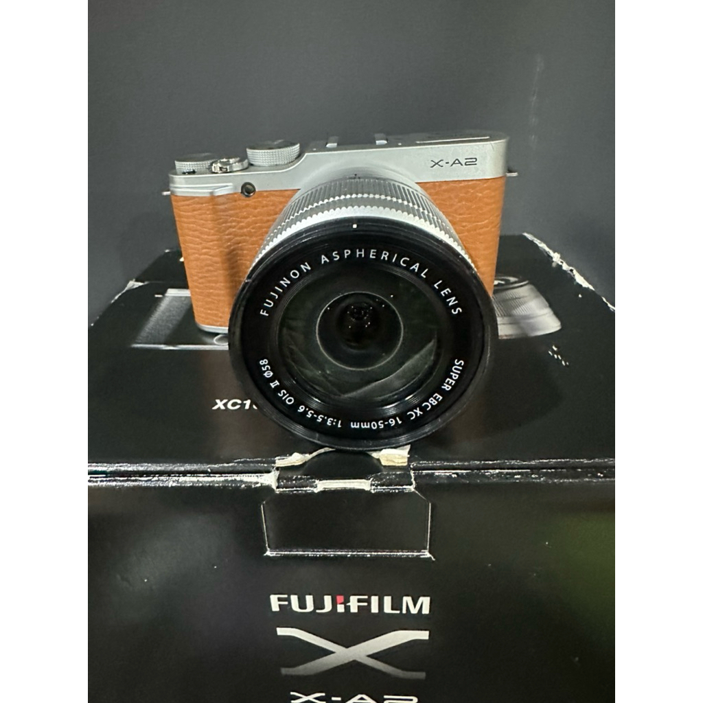 กล้องมือสอง fuji xa2 สีน้ำตาล กล่อง (รีวิวในรายละเอียด)