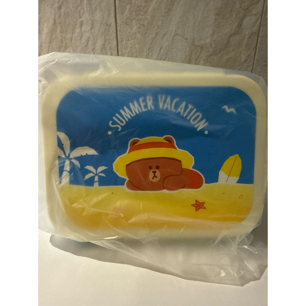 Lineman Tupperware LINE FRIENDS กล่องอาหาร LINE FRIENDS Summer สีน้ำเงิน