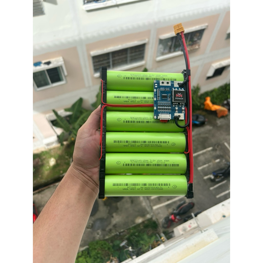 6S 19.2V15000mah (15Amp)BMS 6S 20A ประกันแบต1ปี
