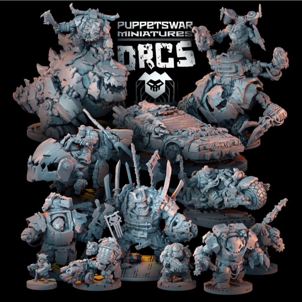Orcs Vol.1 : Collection : Miniature Resin โมเดลบอร์ดเกม ผลิตตามสั่ง Tabletop