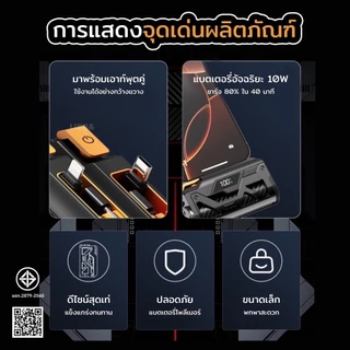 LiBRAQ42พาวเวอร์แบงค์ขนาดเล็กความจุ 10,000mAh พร้อมพอร์ต Lightning Type-C สองพอร์ตในตัว ชาร์จเร็ว 10 วัตต์ จอแสดงผลLED