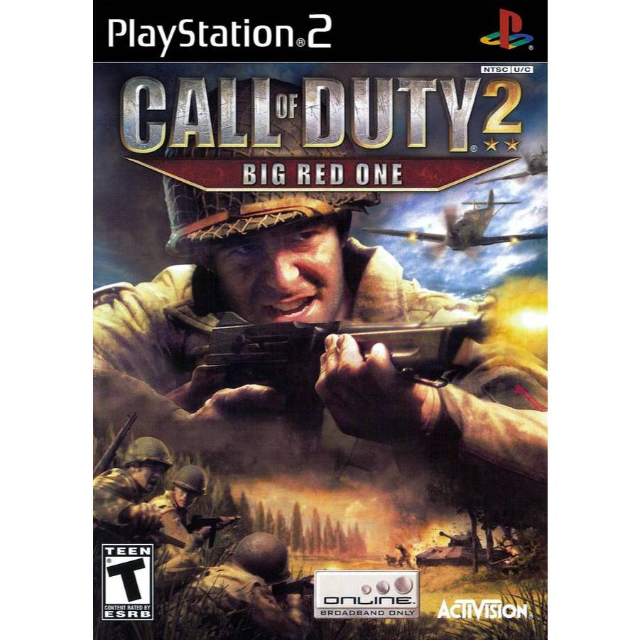 Call Of Duty 2 ps2 แผ่นไรท์ แผ่นเกมPS2 เกมเพทู แผ่นplay2 ps2