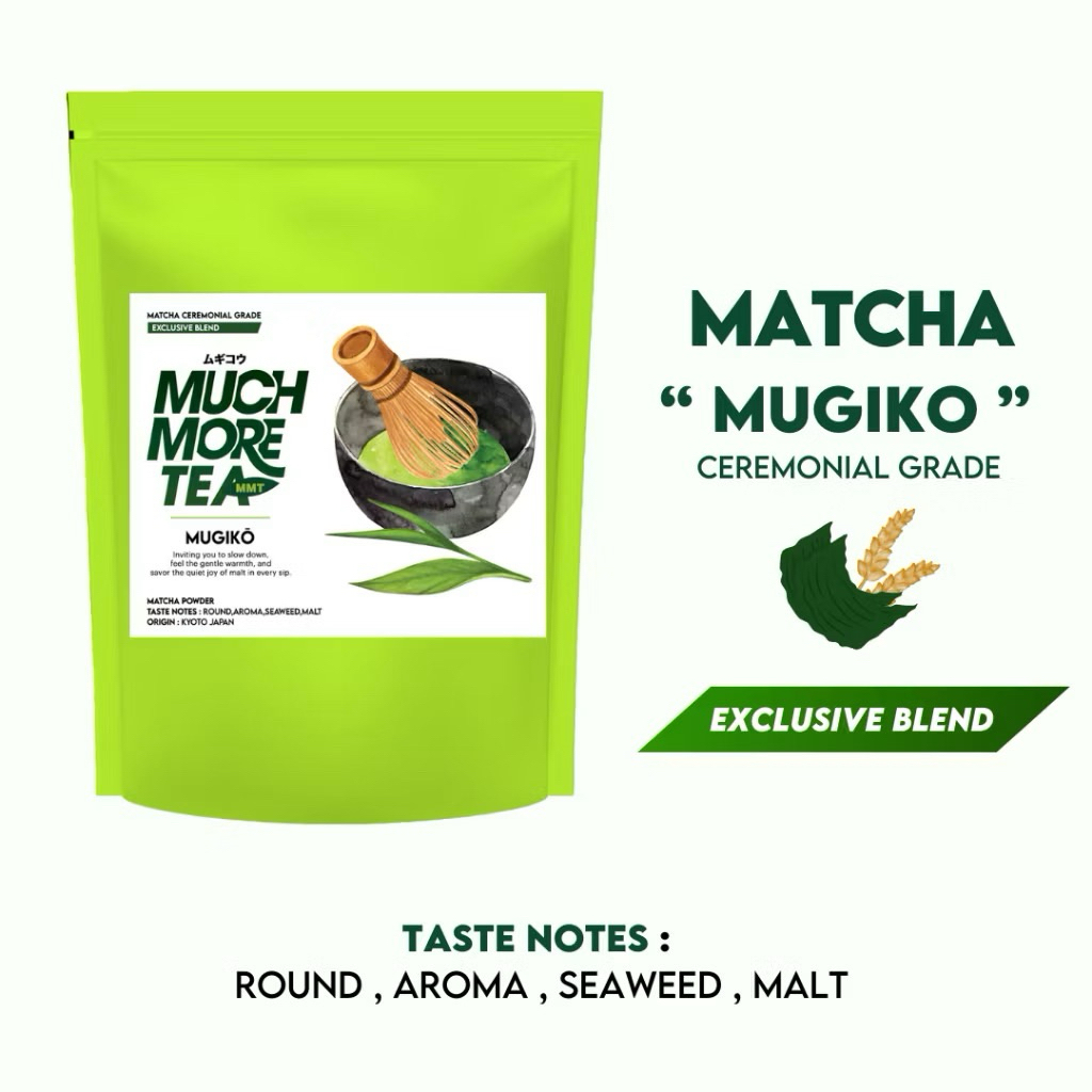ใช้โค้ดลด 20%❗️(พร้อมส่ง) Much More Tea MUGIKO | ROUND, AROMA, SEAWEED, MALT I MUCM MORE TEA I MATCH