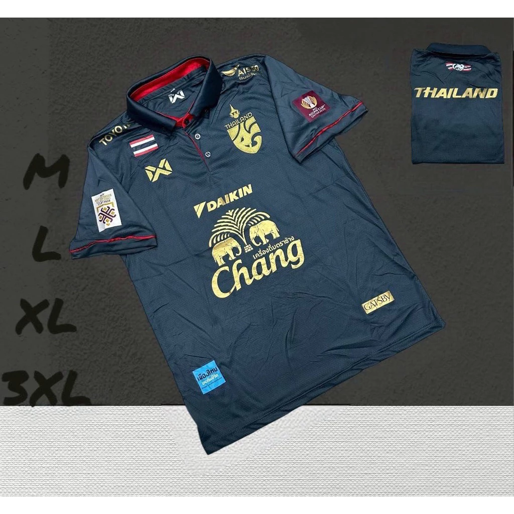 เสื้อบอลเสื้อกีฬาคอปกมีแค่เสื้อชายหญิงใส่ได้ผ้านิ่มเย็นใส่สบายราคาสุดคุ้ม ไซส์ M L xL 3XL