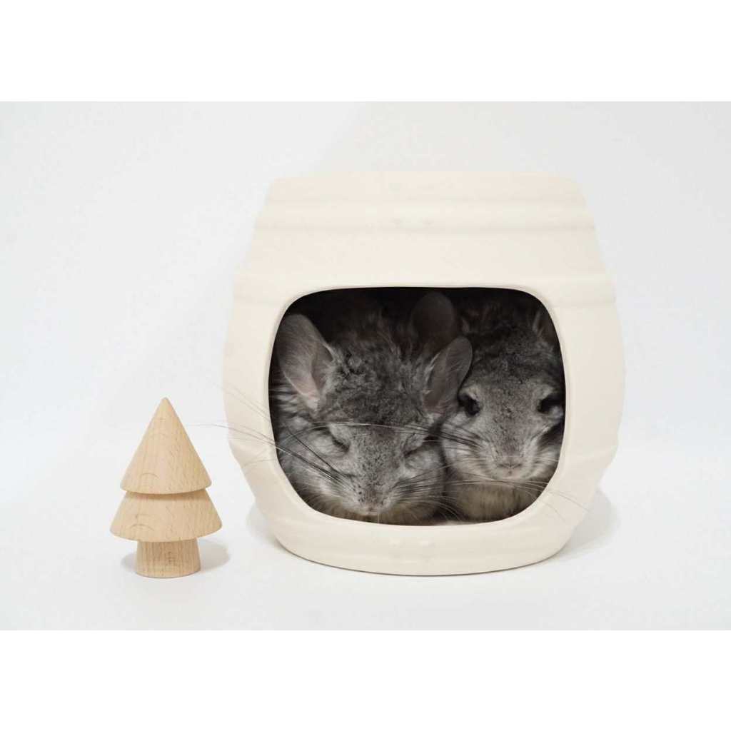 [ChillSpot] Barrel บ้านหลบเซรามิค ชินชิลล่า แกสบี้ แพรี่ด็อก กระต่ายND หมาปักกิ่ง ปอมทีคัพ