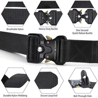 เข็มขัดผู้ชาย150cm 170cmเข็มขัดยุทธวิธี Tactical Belt หัวเหล็ก เข็มขัดแฟชั่น เข็มขัดผ้า ทนทาน เข็มขัดทหาร เข็มขัดเดินป่า