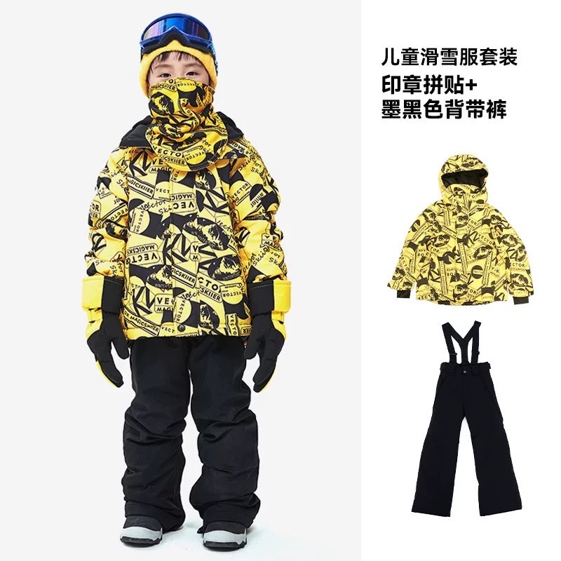 พรีรอไม่นาน กางเกงสกีเด็ก Vector กางเกงเล่นหิมะเด็ก กางเกงกันหนาวติดลบเด็ก ผู้หญิง ผู้ชาย ใส่เล่น Ski & Snowboard - รูปที่ 2