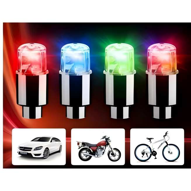 จุกลม ไฟ LED รถยนต์,รถจักรยานยนต์ สีแดง,สีเขียว,สีน้ำเงิน ราคา 20บาท