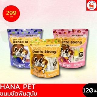 *10ชิ้น X 120g.* Hana Pet Tasty Town Denta Bbang Daily Oral …