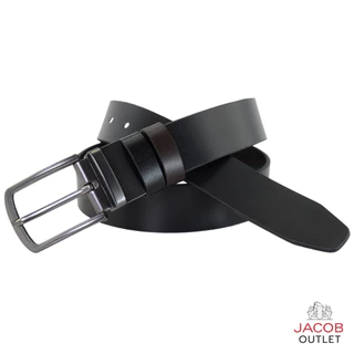 JACOB เข็มขัดหนังสีดำ/สีน้ำตาล BLACK/BROWN รุ่น 52207