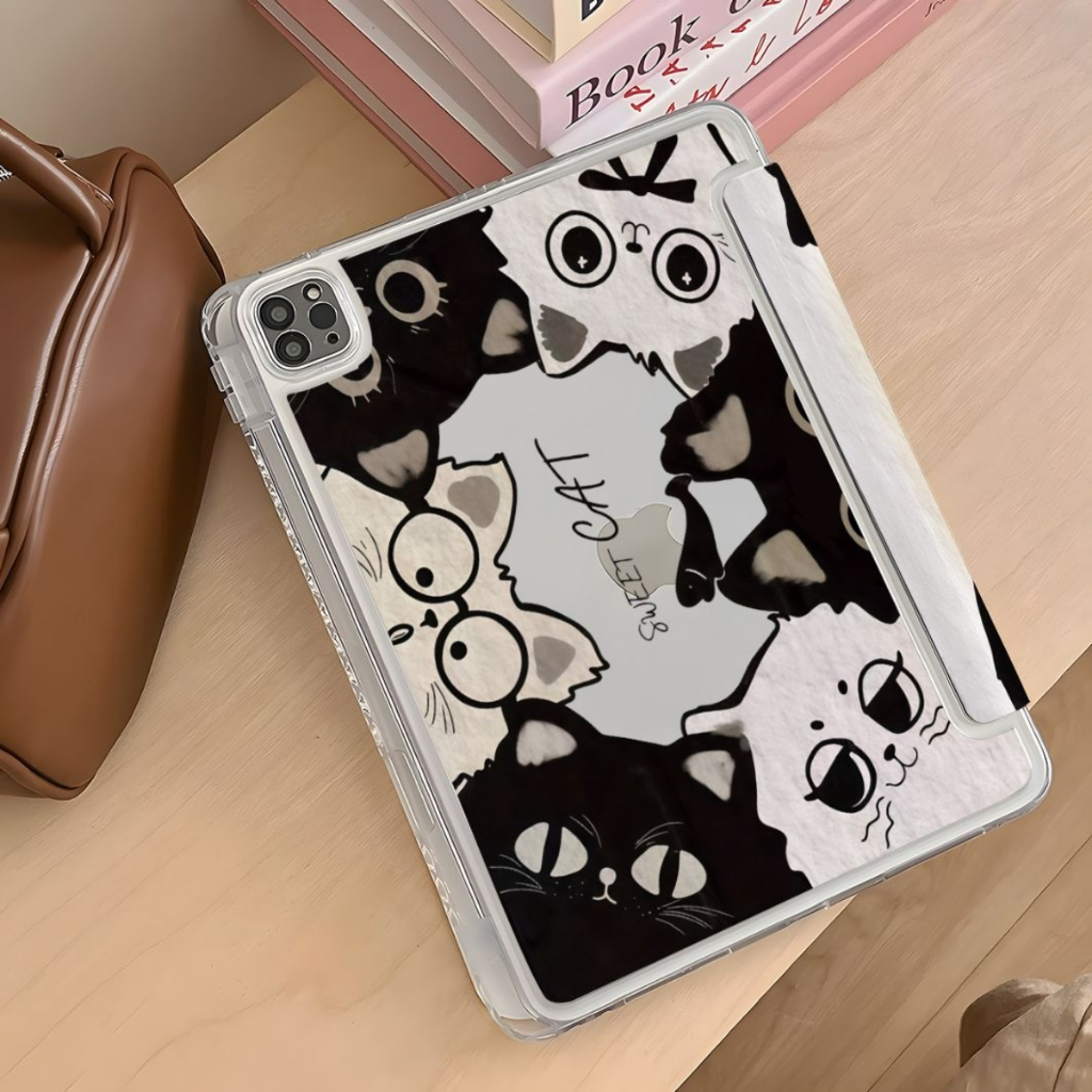 เคสไอแพด สำหรับ Air7（2025-M3）gen11 Air6-11นิ้ว gen10 Air4 Air5 10.9 gen7 gen8 gen9 10.2 Pro11 2018-2022 มีที่ใส่ปากกาคะ - ภาพย่อย 3