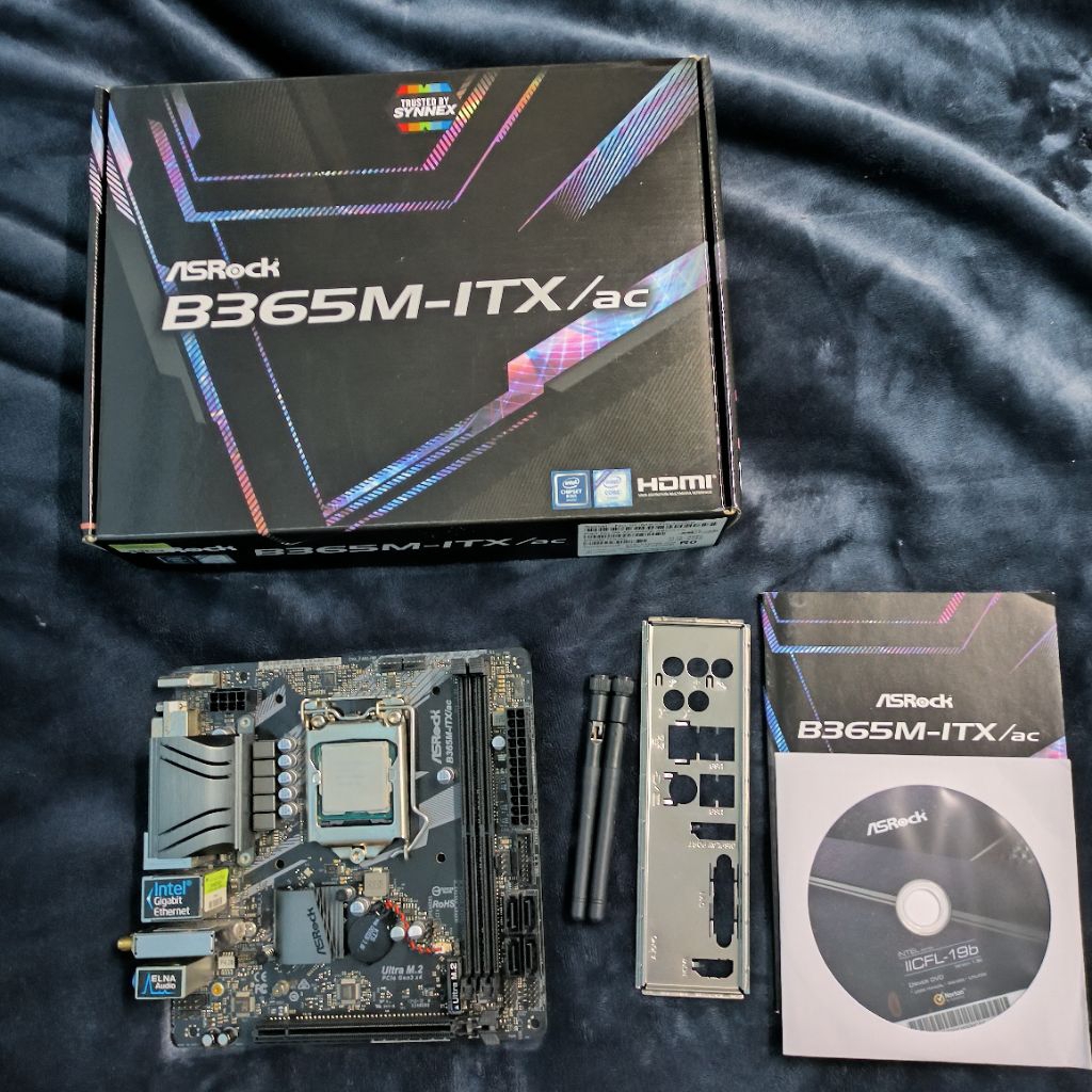 CPU I7-9700 + MB  ASROCK B365M-ITX/AC + แถม M.2 256GB ซีพียู เมนบอร์ด มือสอง