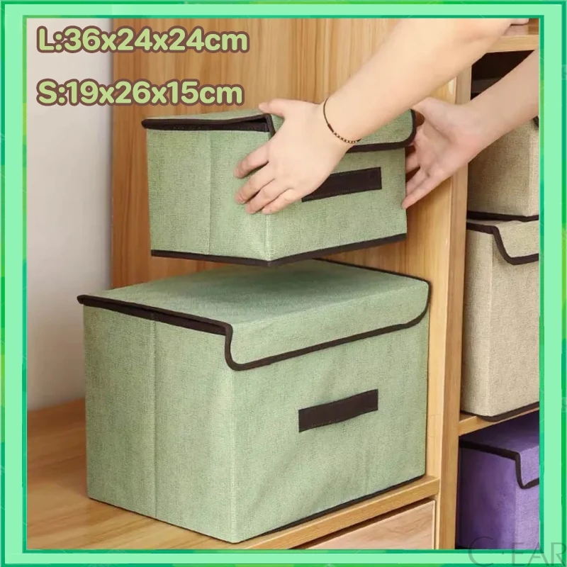 1 แถม 1 กล่องผ้าพับได้ กล่องเก็บของ อเนกประสงค์ Foldable Storage Box กล่องใส่เสื้อผ้า กล่องใส่ผ้าห่ม
