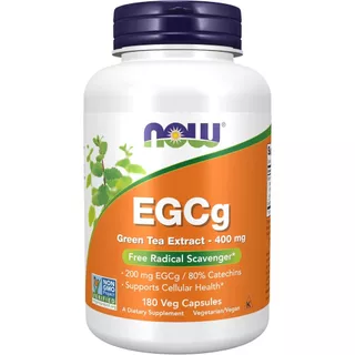NOW EGCg Green Tea Extract 400mg , 180 VegCaps ( No.3930)