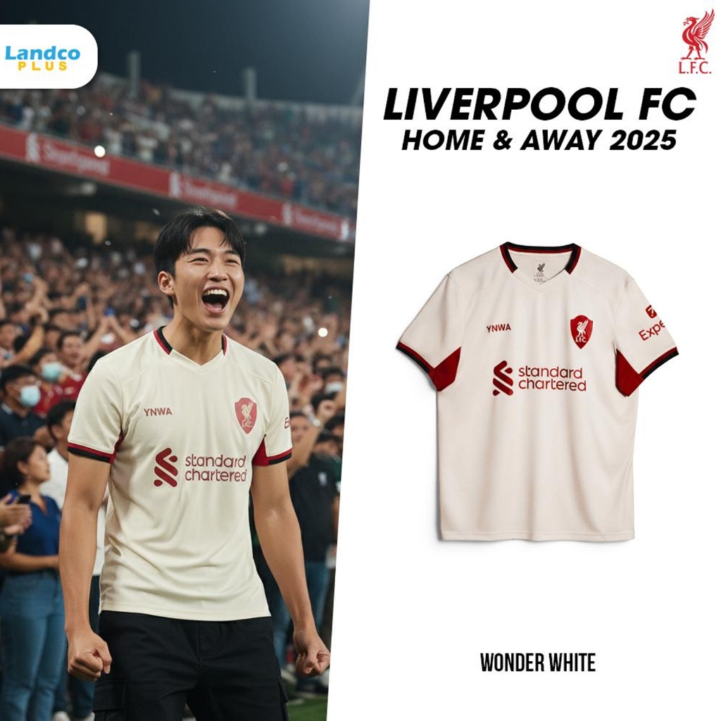 Liverpool Football Club ลิเวอร์พูล เสื้อเชียร์ เสื้อบอล Supporter Jersey Liverpool AWAY 2025/26 A25S