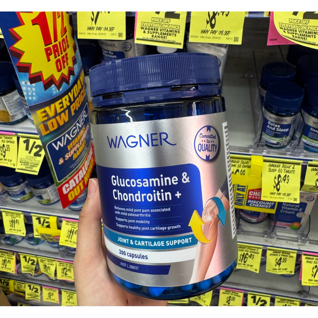 Wagner Glucosamine & Chondroitin + 200 Capsules