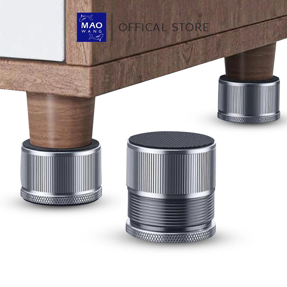 Maowang แผ่นรองขาโต๊ะ เก้าอี้ โซฟา ปรับสูงได้  กันลื่น กันรอยขีดข่วน ลดเสียงรบกวน ติดตั้งง่าย