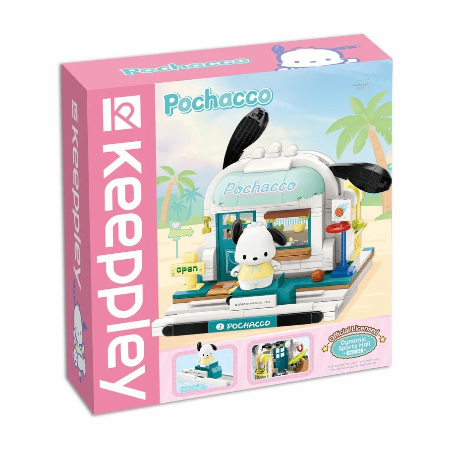 Keeppley (คีปเพลย์) บริคตัวต่อ Sanrio Mini Street Scenes-Pochacco รหัส QMSRK20820