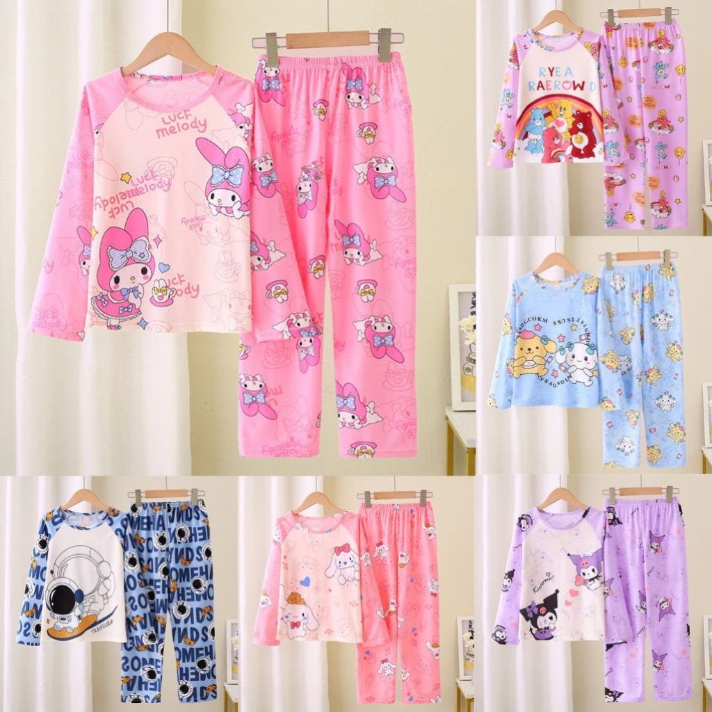 ชุดนอนเด็กลายน่ารัก ผ้าcotton พร้อมส่ง!!