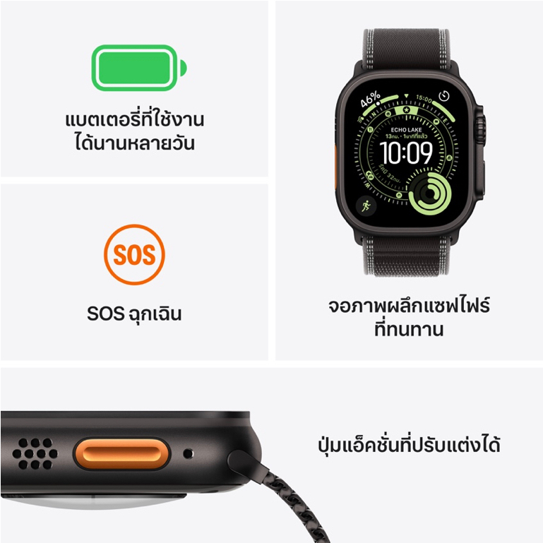 Apple Watch Ultra 3 GPS + Cellular 49mm Case with Ocean Band By iStudio by copperwired - รูปที่ 2