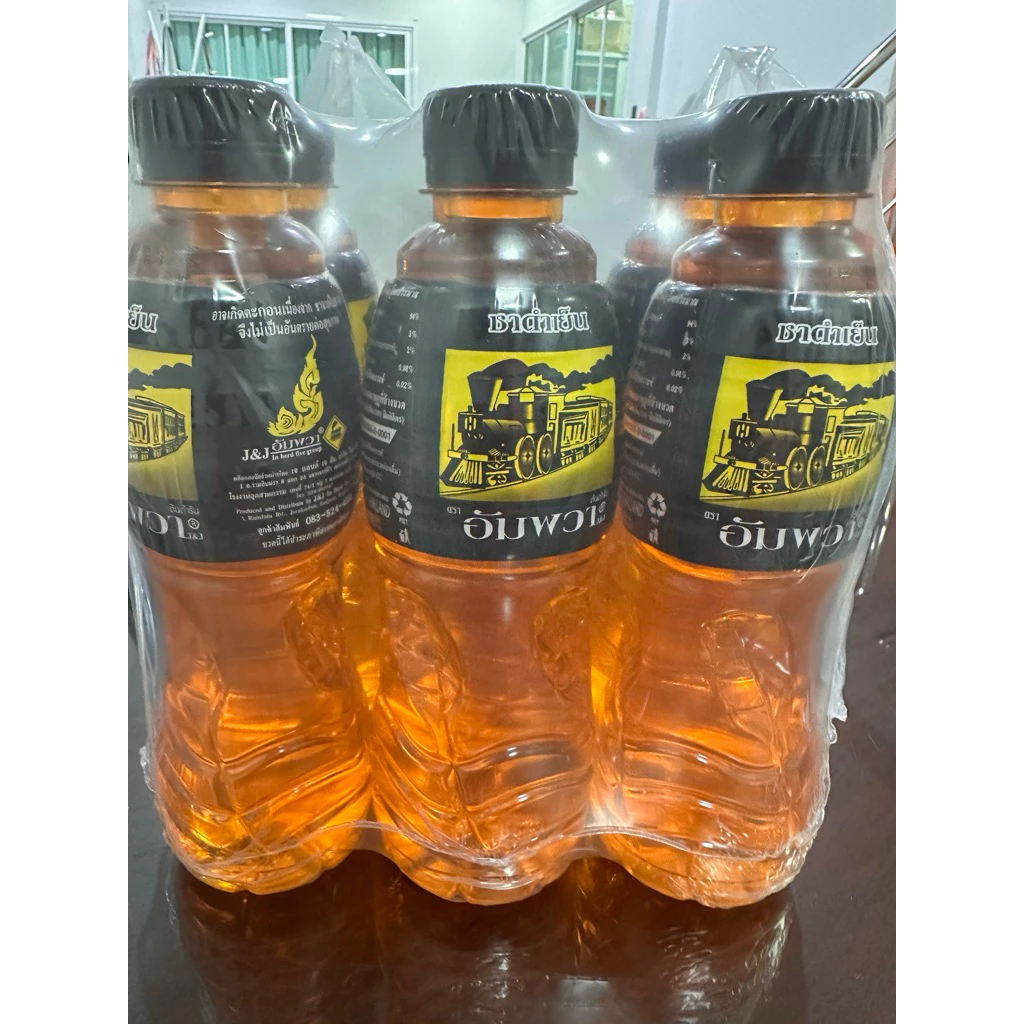 ชาอัมพวา ชาดำเย็น ขนาด 400 ml 6ขวด