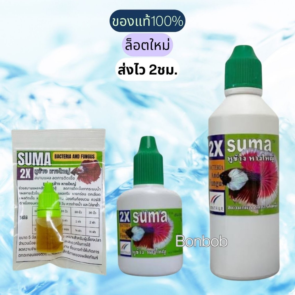 Suma ฝาเขียว Bacteria and Fungus หางกร่อน แผลเปื่อย ซูม่า ฝาเขียว.