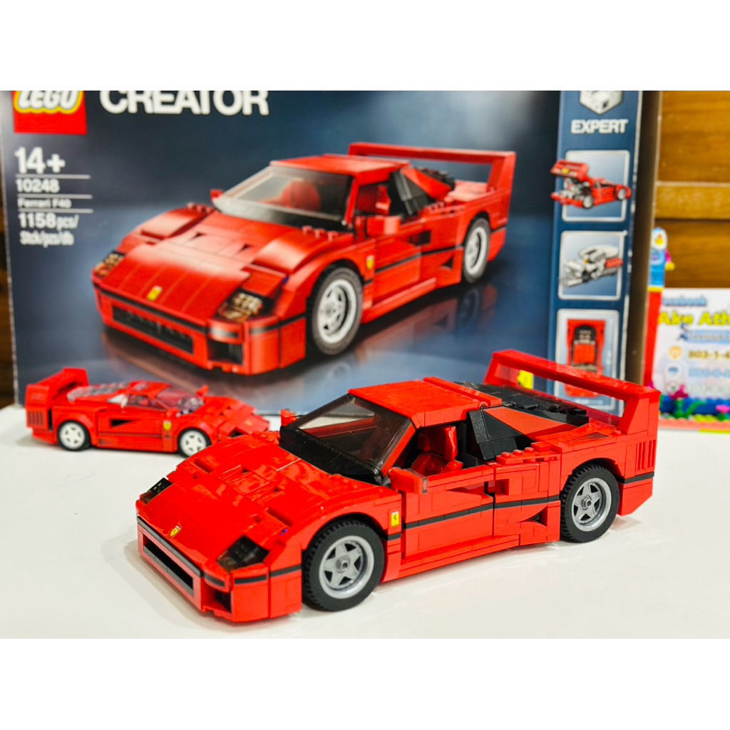 Lego  10248 Ferrari F40 มือ 2 ครบ สวยมาก มีกล่อง มีคู่มือ