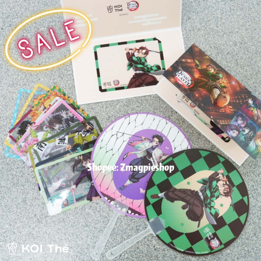 🇹🇭พร้อมส่ง Koi The ดาบพิฆาตอสูร Kimetsu no Yaiba Infinity Castle การ์ด พัด Demon Slayer Giyuu Shinob