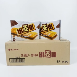 บิสกิตเกาหลี Orion Bichobi Snack 비쵸비 ขนมอบกรอบนำเข้า Biscuit CHOCO 125g ขนมเกาหลี