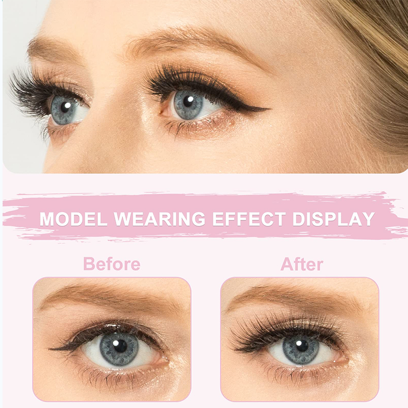 10 คู่ขนตาปลอมหนาปุย Faux Mink Lash, ขนตาคลัสเตอร์ม้วน,แฟชั่นผู้หญิง Natrual ยาวเต็มแถบขนตาปลอม Eye Lash Extension7-13mm ราคา ถูกที่สุด ดีลบีเคเค แกลเลอรีภาพที่ 3