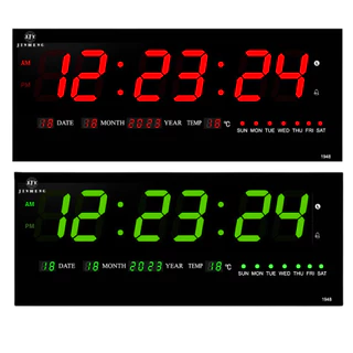 YX-4819 นาฬิกาดิจิตอล นาฬิกาติดผนัง LED Number Clock ขนาด 48x18.5x3cm. รุ่น YX-4819 พร้อมหัวชาทและสาย USB พร้อมส่งด่วน /