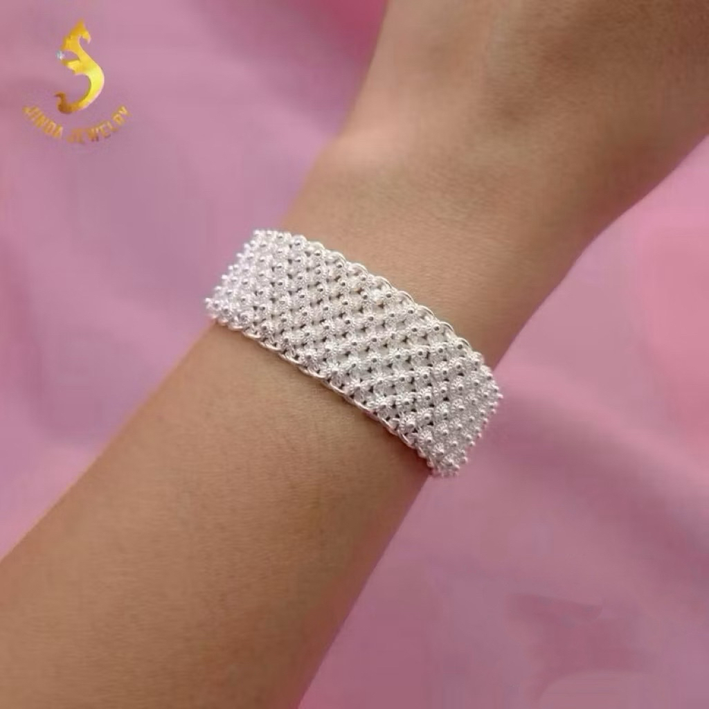 (JindaJewelry)สร้อยข้อมือพิุกล7แถว เงินแท้92.5% #พิกุล #สร้อยข้อมือพิกุล