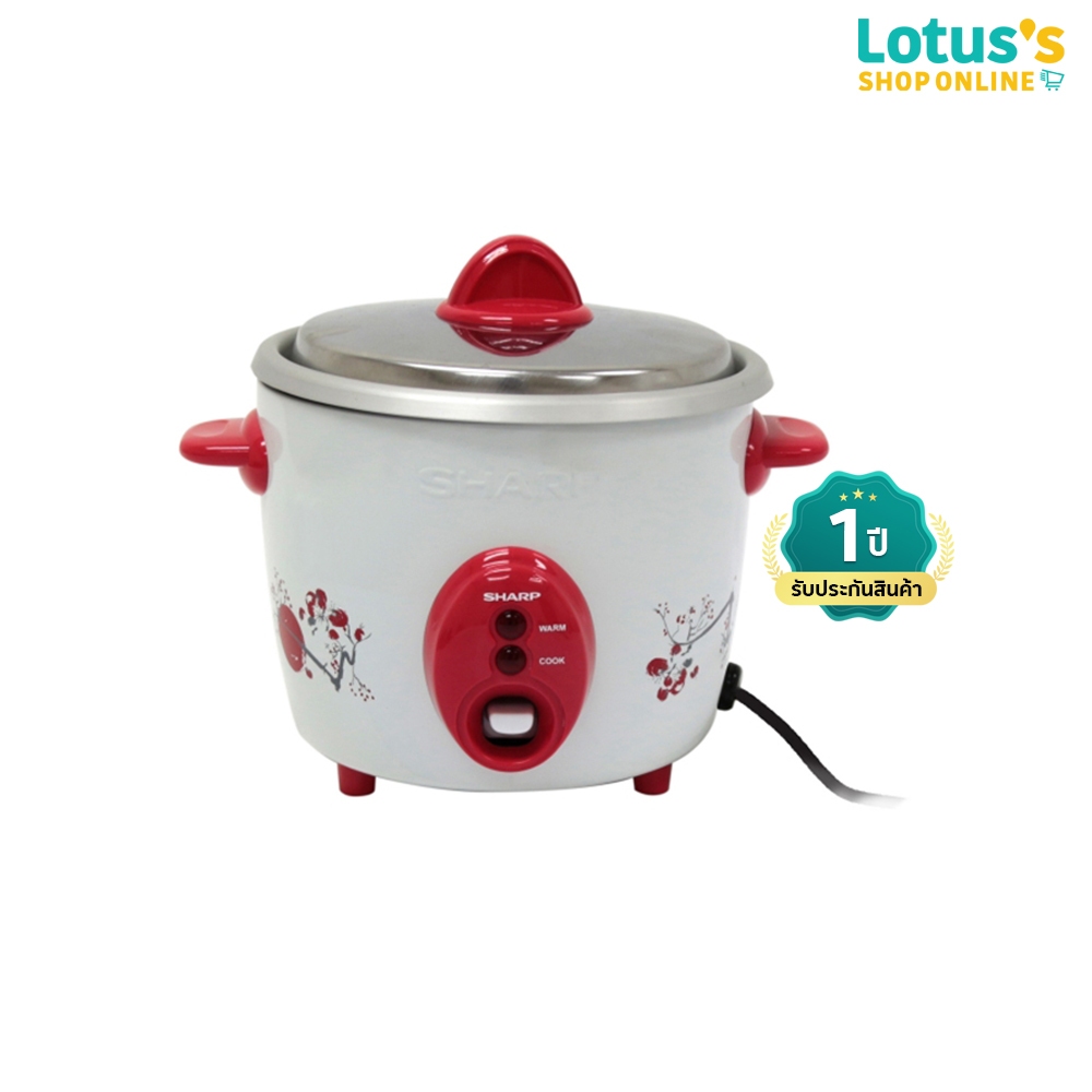 ชาร์ป หม้อหุงข้าวชาร์ป ความจุ 0.6 ลิตร รุ่น KSH-D06 (คละสี) SHARP RICE COOKER, CAPACITY 0.6 LITERS, MODEL KSH-D06