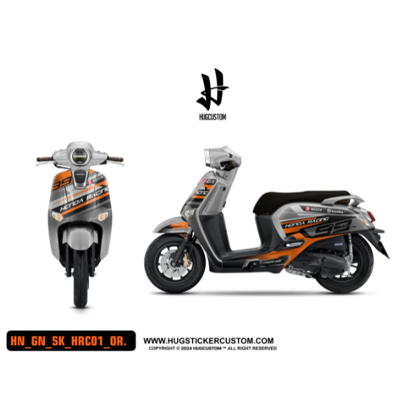 สติ๊กเกอร์แต่งรถ จีออโน่ Honda Giorno ลาย HRC thumbnail 9