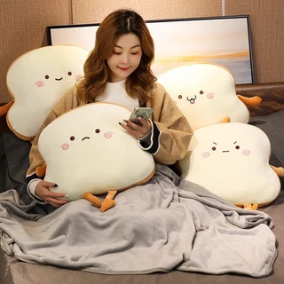 (พร้อมส่งจากไทย) หมอนผ้าห่มขนมปัง หลายหน้า หมอนอิง มีผ้าห่มในตัว แถมซุกมือได้ในบางรุ่น ขนนุ่มฟู ผ้าห่ม 100x170 cm