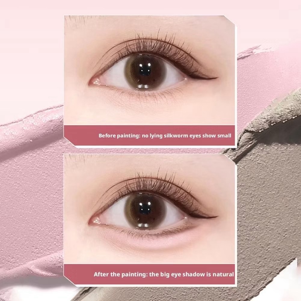 L485 ปากกาดอลลี่อาย2หัว 2in1 เขียนง่ายไฮไลท์ ดวงตากลมโตสไตล์เกาหลีเป็นธรรมชาติ กันน้ำกันเหงื่อ ติดทนนาน - รูปที่ 7