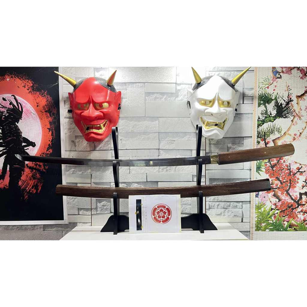 ซามูไร คาตานะ ชิราซายะ เหล็ก T10 งานพรีเมียม เปิดคม มีใบรับรองค่าย NOBUNAKA  พร้อมส่ง