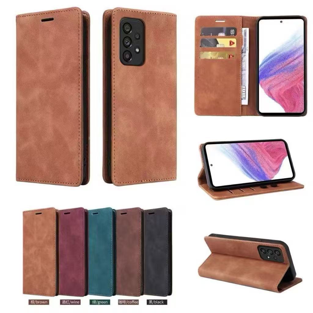 เคสฝาพับ XUNTE หนัง สำหรับ Samsung A23 A52 A52S A53 A73 A13 4G A22 M32 A32 4G A32 5G A12 M12 A02 M02 A11 M11 A33 A72 A71