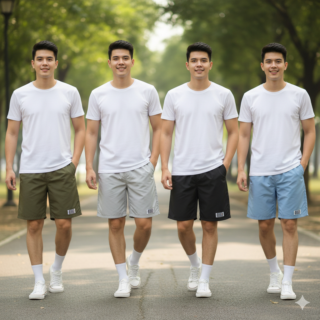 กางเกงผ้าร่ม ขาสั้น BRNG BRNG