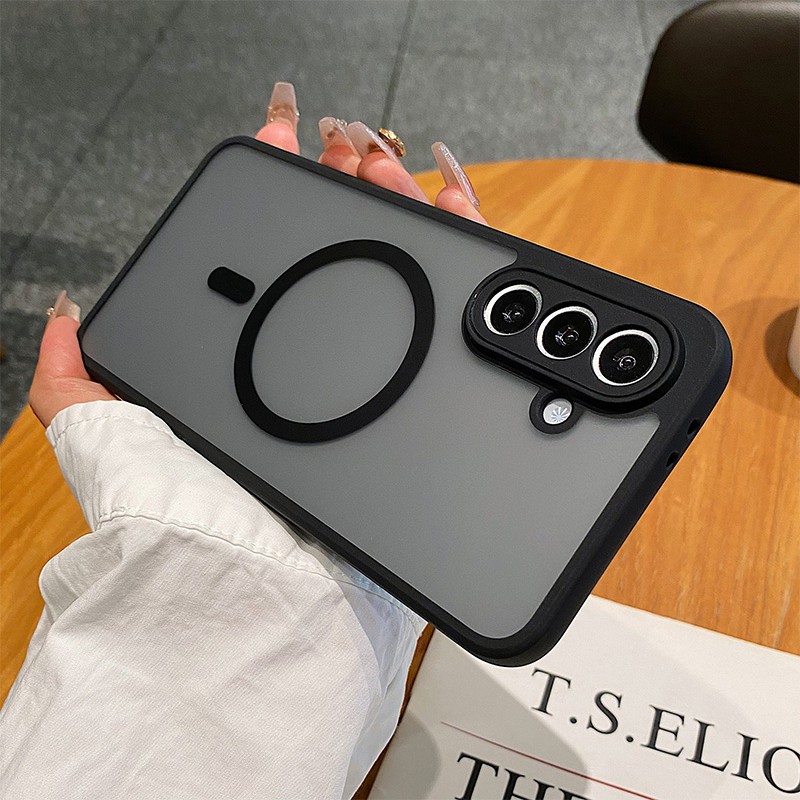 ส่งด่วน S24/S25 Fe Ultra เคสผิวด้าน ชาร์ได้ สำหรับ SAMSUNG S23 S23Plus S23Ultra S22 S22Plus S22Ultra S21Ultra S23Fe 006 - รูปที่ 5