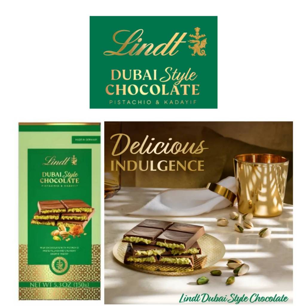 EXP:31/10/2025 พร้อมส่งทันทีLindt Dubai Chocolate Bar (5.3 oz)