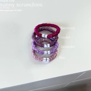 ยางรัดผม sunny scrunchies (skinny) (for thick hair สำหรับผมหนา) collection premium satin