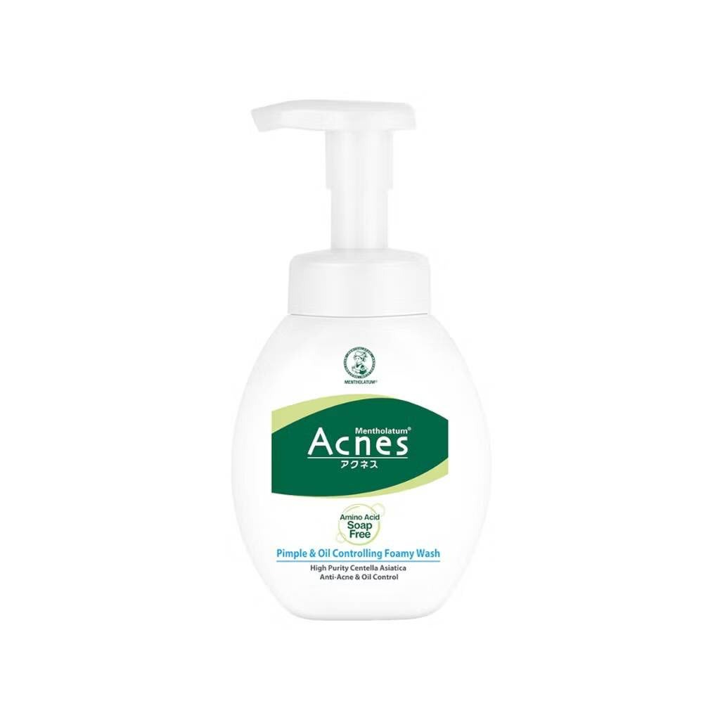 โฟมล้างหน้า Mentholatum Acnes Pimple&Oil Controlling Foamy Wash 150 g.